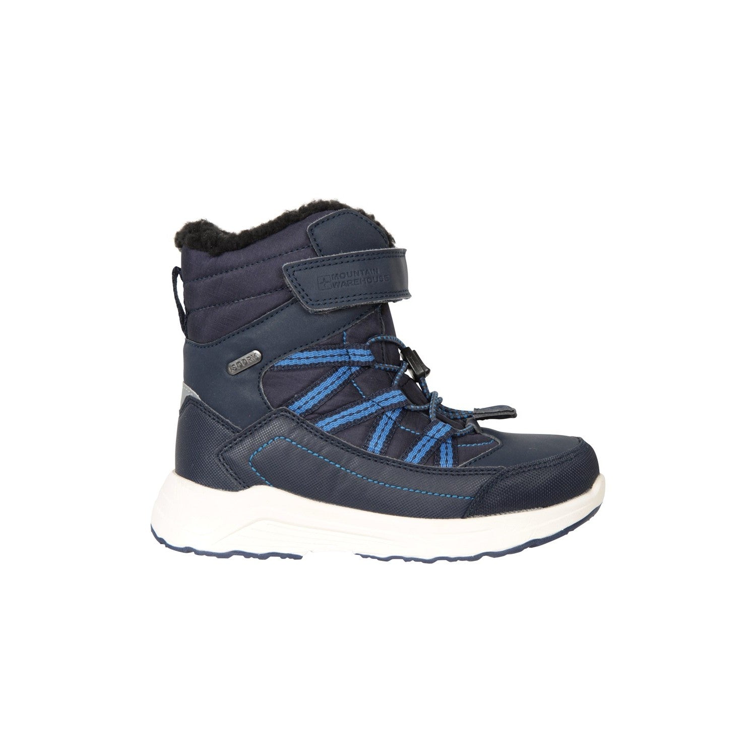 Navy - Lifestyle - Mountain Warehouse Childrens-Kids Denver Adaptive Waterproof Snow Boots