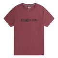 Burgundy - Front - Animal Mens Jacob Logo T-Shirt