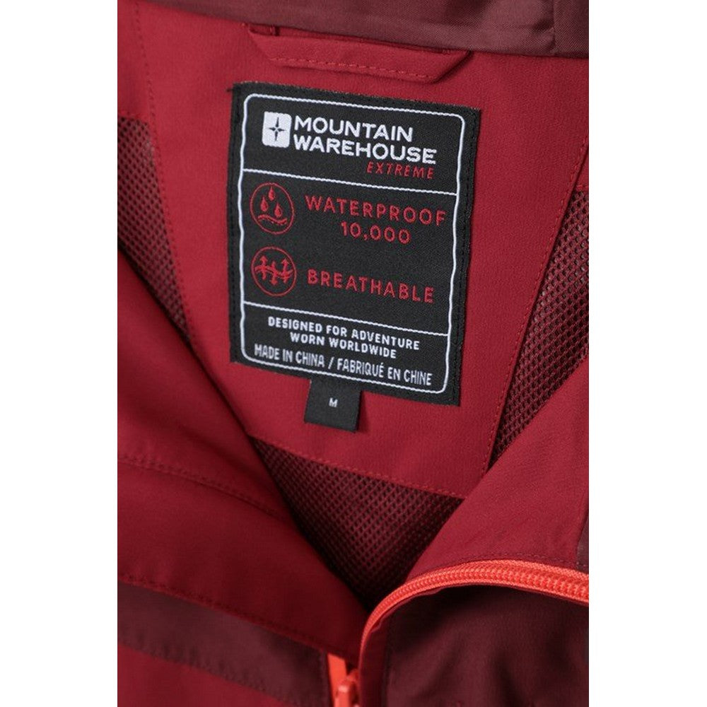 Red - Pack Shot - Mountain Warehouse Mens Brisk Extreme Waterproof Jacket