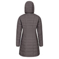 Dark Grey - Back - Mountain Warehouse Womens-Ladies Furnace Down Long Length Padded Jacket