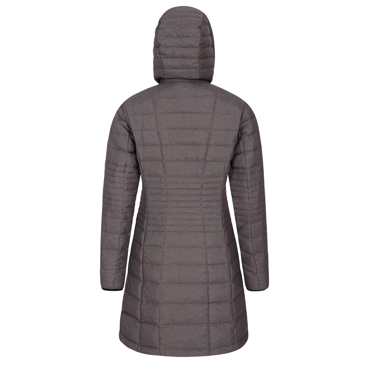 Dark Grey - Back - Mountain Warehouse Womens-Ladies Furnace Down Long Length Padded Jacket