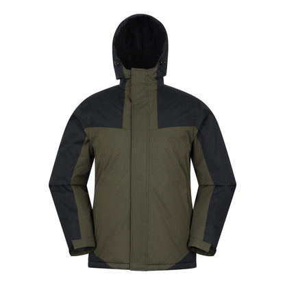 Dark Khaki - Side - Mountain Warehouse Mens Ski Jacket & Trousers