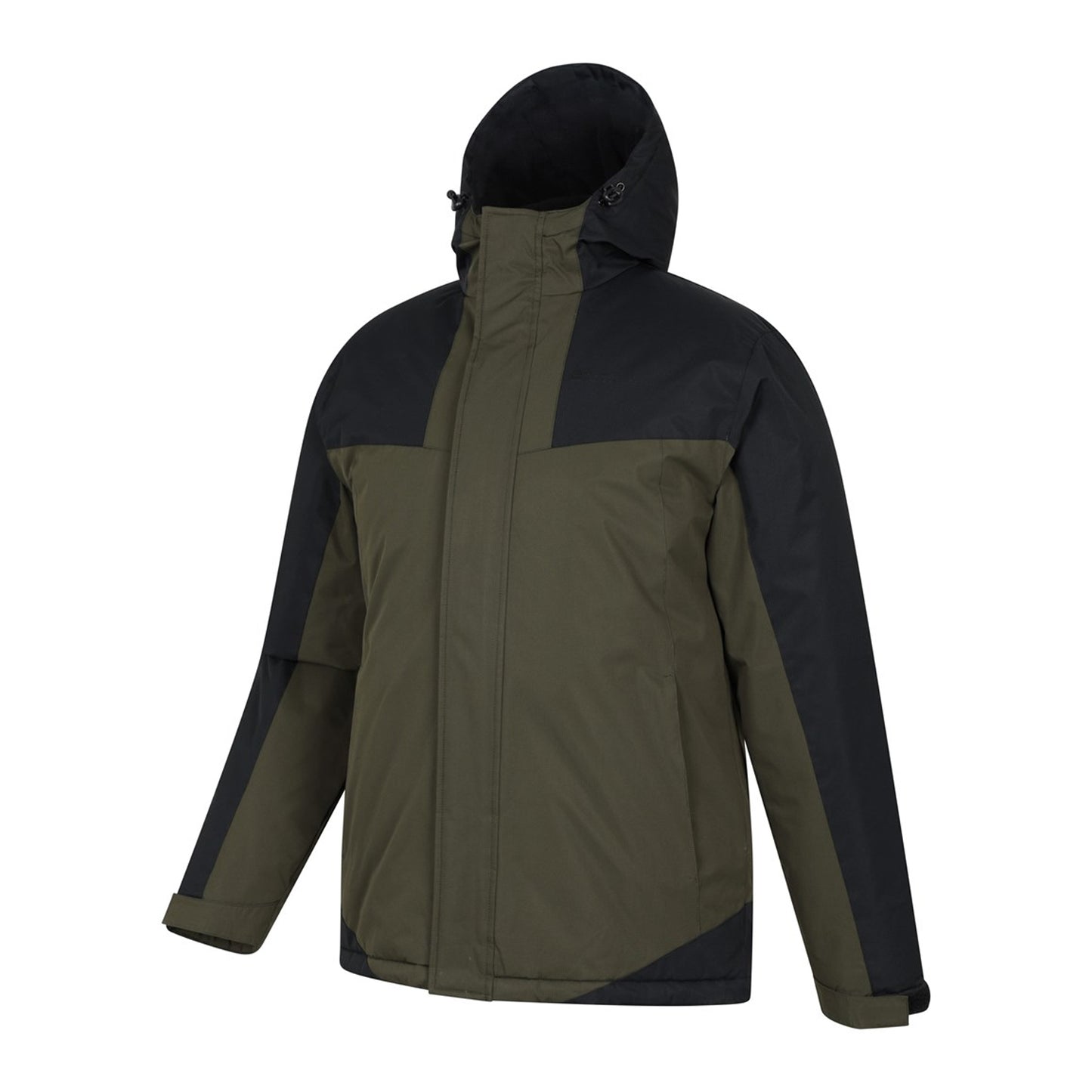 Dark Khaki - Pack Shot - Mountain Warehouse Mens Ski Jacket & Trousers