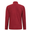Dark Red - Back - Mountain Warehouse Mens Camber II Camo Half Zip Fleece Top