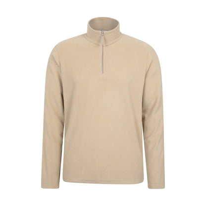 Off White - Front - Mountain Warehouse Mens Camber II Half Zip Fleece Top