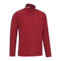 Dark Red - Lifestyle - Mountain Warehouse Mens Camber II Camo Half Zip Fleece Top