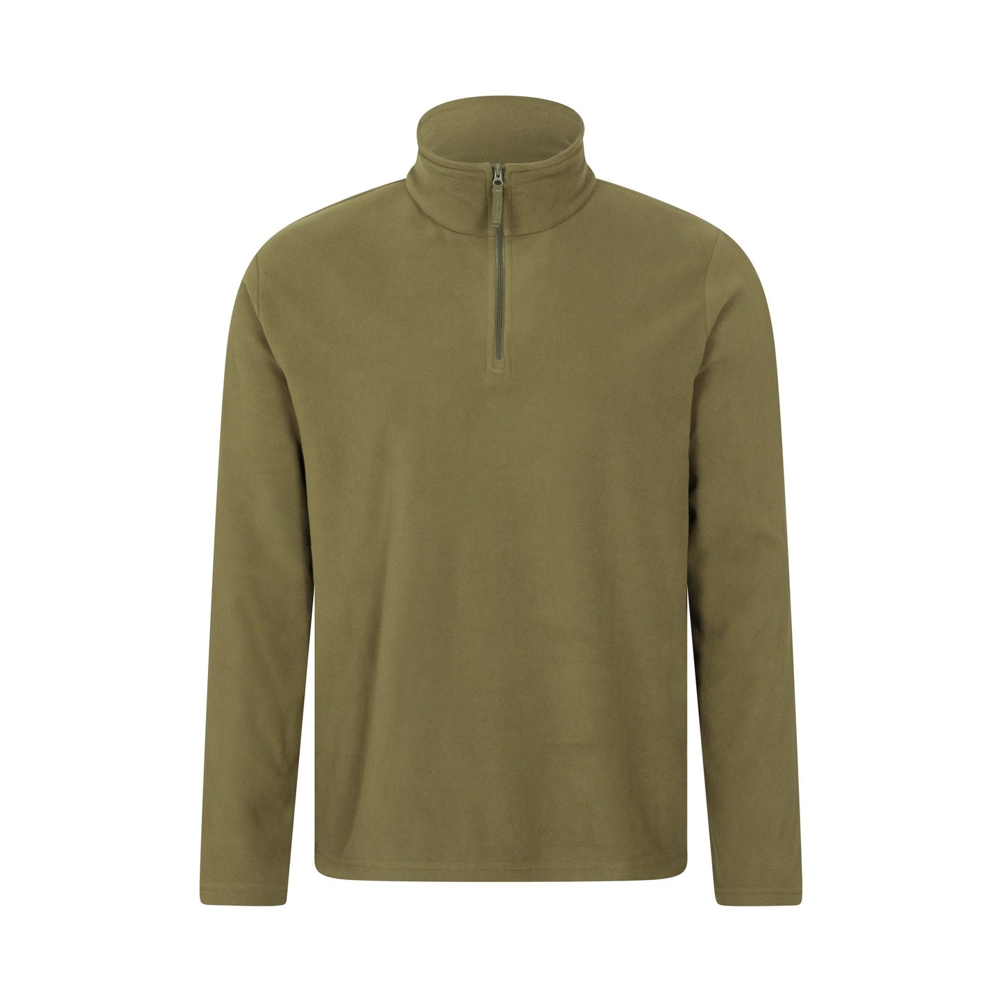 Green - Close up - Mountain Warehouse Mens Camber II Half Zip Fleece Top