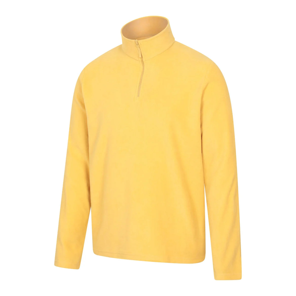 Bright Yellow - Side - Mountain Warehouse Mens Camber II Half Zip Fleece Top
