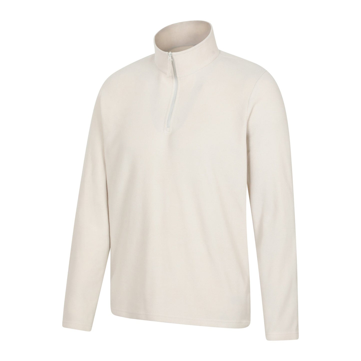 Cream - Side - Mountain Warehouse Mens Camber II Half Zip Fleece Top
