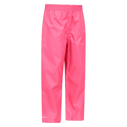 Bright Pink - Lifestyle - Mountain Warehouse Childrens-Kids Pakka II Waterproof Over Trousers