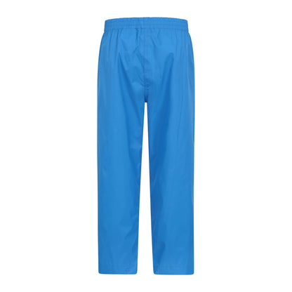 Cobalt - Back - Mountain Warehouse Childrens-Kids Pakka II Waterproof Over Trousers
