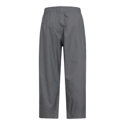 Grey - Back - Mountain Warehouse Childrens-Kids Pakka II Waterproof Over Trousers