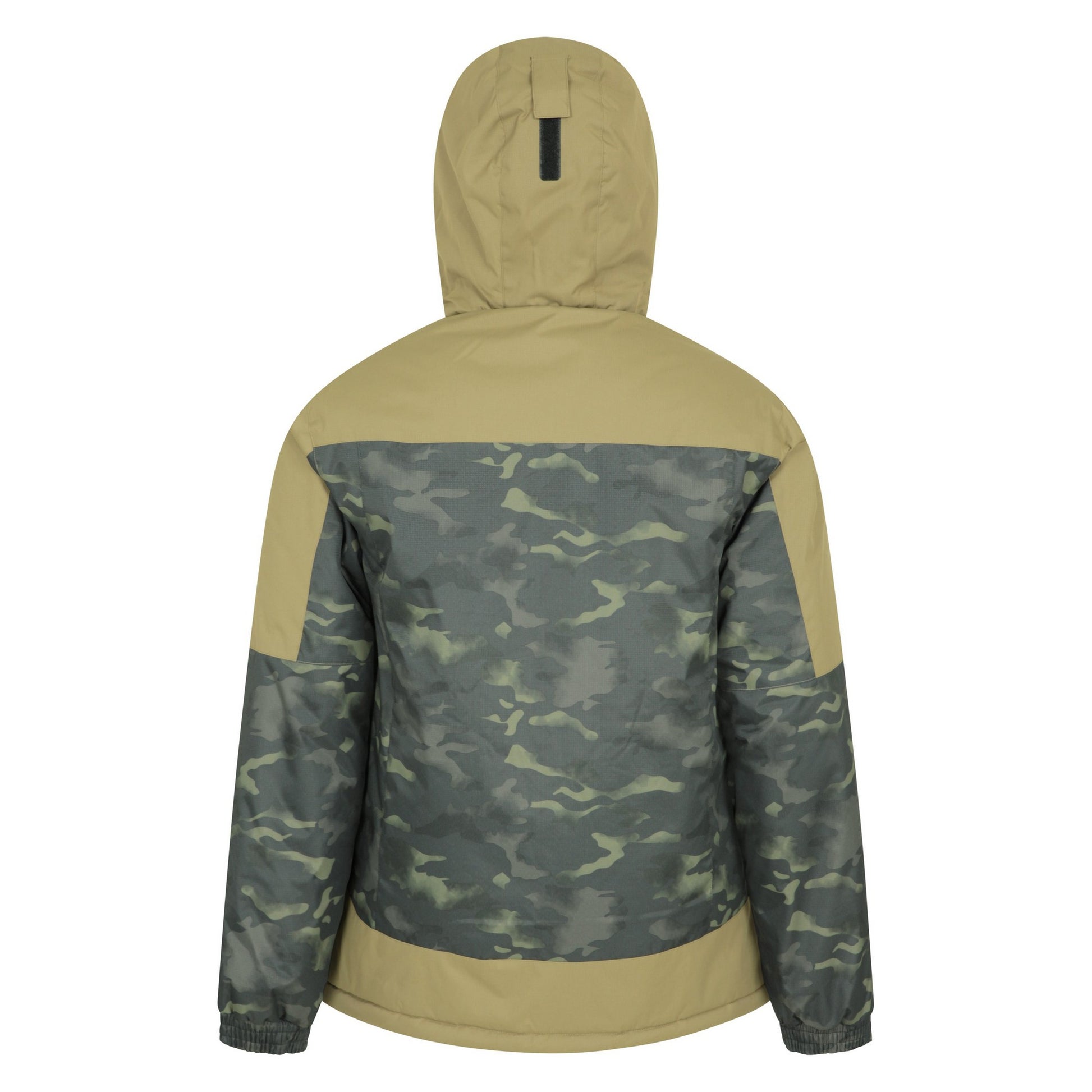 Dark Khaki - Back - Mountain Warehouse Mens Shadow Camouflage Ski Jacket