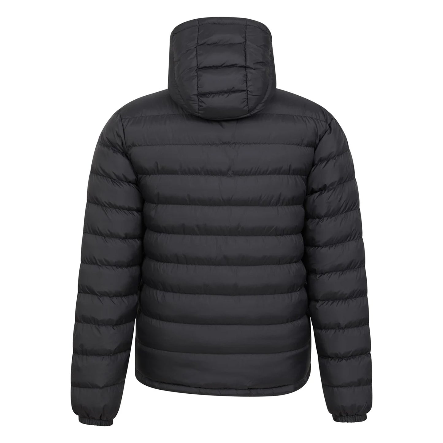 Black - Back - Mountain Warehouse Mens Seasons Faux Fur Lined Padded Jacket