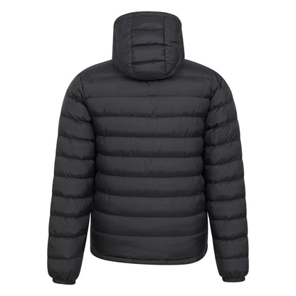 Black - Back - Mountain Warehouse Mens Seasons Faux Fur Lined Padded Jacket