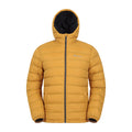 Mustard - Front - Mountain Warehouse Mens Seasons Faux Fur Lined Padded Jacket