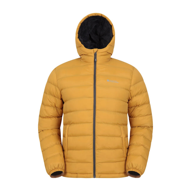 Mountain Warehouse Mens Seasons Faux Fur Lined Padded Jacket Discounts on great Brands