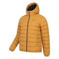 Mustard - Side - Mountain Warehouse Mens Seasons Faux Fur Lined Padded Jacket