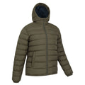 Green - Side - Mountain Warehouse Mens Seasons Faux Fur Lined Padded Jacket