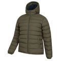 Green - Lifestyle - Mountain Warehouse Mens Seasons Faux Fur Lined Padded Jacket