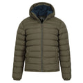 Green - Pack Shot - Mountain Warehouse Mens Seasons Faux Fur Lined Padded Jacket
