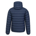 Navy - Side - Mountain Warehouse Mens Seasons Faux Fur Lined Padded Jacket