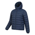 Navy - Lifestyle - Mountain Warehouse Mens Seasons Faux Fur Lined Padded Jacket