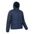 Navy - Lifestyle - Mountain Warehouse Mens Seasons Faux Fur Lined Padded Jacket