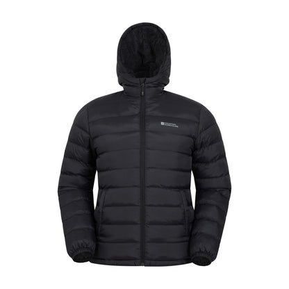 Black - Front - Mountain Warehouse Mens Seasons Faux Fur Lined Padded Jacket