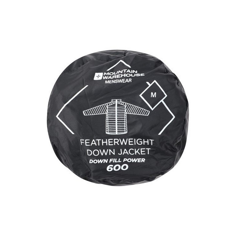 Black - Pack Shot - Mountain Warehouse Mens Featherweight Jacket