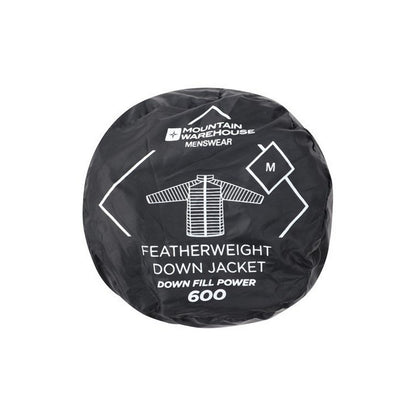 Black - Pack Shot - Mountain Warehouse Mens Featherweight Jacket