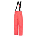 Pink - Side - Mountain Warehouse Childrens-Kids Falcon Extreme Ski Trousers