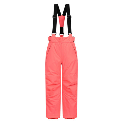 Coral - Front - Mountain Warehouse Childrens-Kids Falcon Extreme Ski Trousers