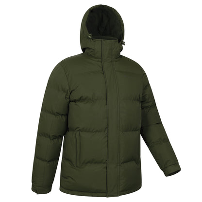 Dark Khaki - Side - Mountain Warehouse Mens Snow Padded Jacket