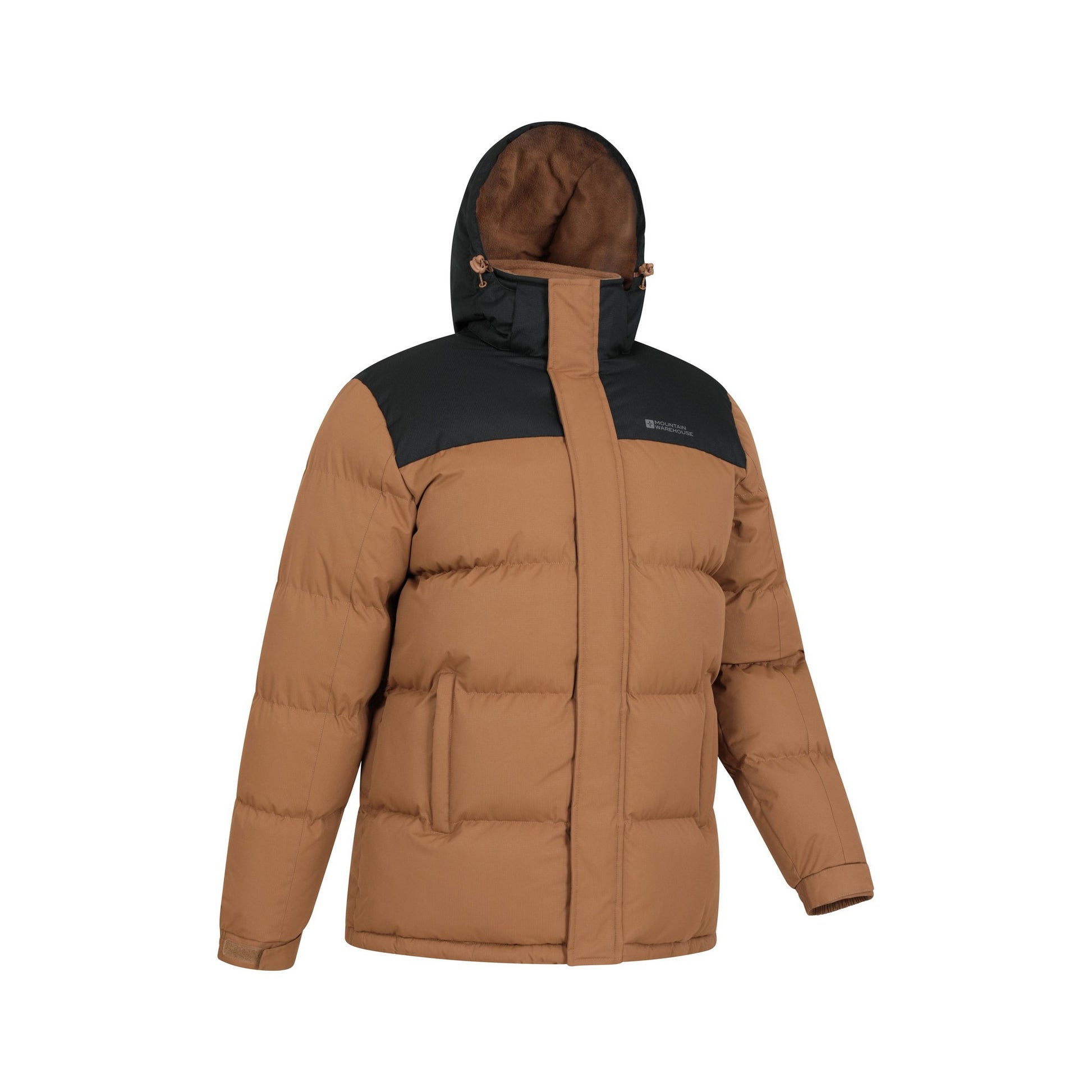 Orange-Black - Lifestyle - Mountain Warehouse Mens Snow Padded Jacket
