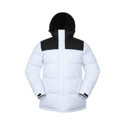 Monochrome - Front - Mountain Warehouse Mens Snow Padded Jacket