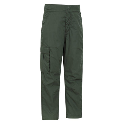 Khaki Green - Lifestyle - Mountain Warehouse Childrens-Kids Trek Winter Hiking Trousers