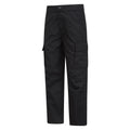 Black - Side - Mountain Warehouse Childrens-Kids Trek Winter Hiking Trousers