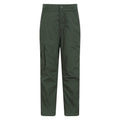 Khaki Green - Front - Mountain Warehouse Childrens-Kids Trek Winter Hiking Trousers