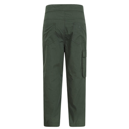 Khaki Green - Back - Mountain Warehouse Childrens-Kids Trek Winter Hiking Trousers