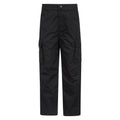 Black - Front - Mountain Warehouse Childrens-Kids Trek Winter Hiking Trousers