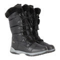 Black - Pack Shot - Mountain Warehouse Womens-Ladies Snowflake Snow Boots