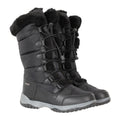 Black - Close up - Mountain Warehouse Womens-Ladies Snowflake Snow Boots