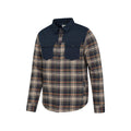 Green - Side - Mountain Warehouse Mens Flannel Padded Shirt Jacket