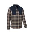 Green - Lifestyle - Mountain Warehouse Mens Flannel Padded Shirt Jacket