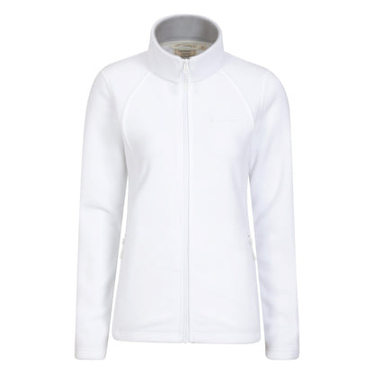 White - Front - Mountain Warehouse Womens-Ladies Sky Full Zip Fleece Jacket