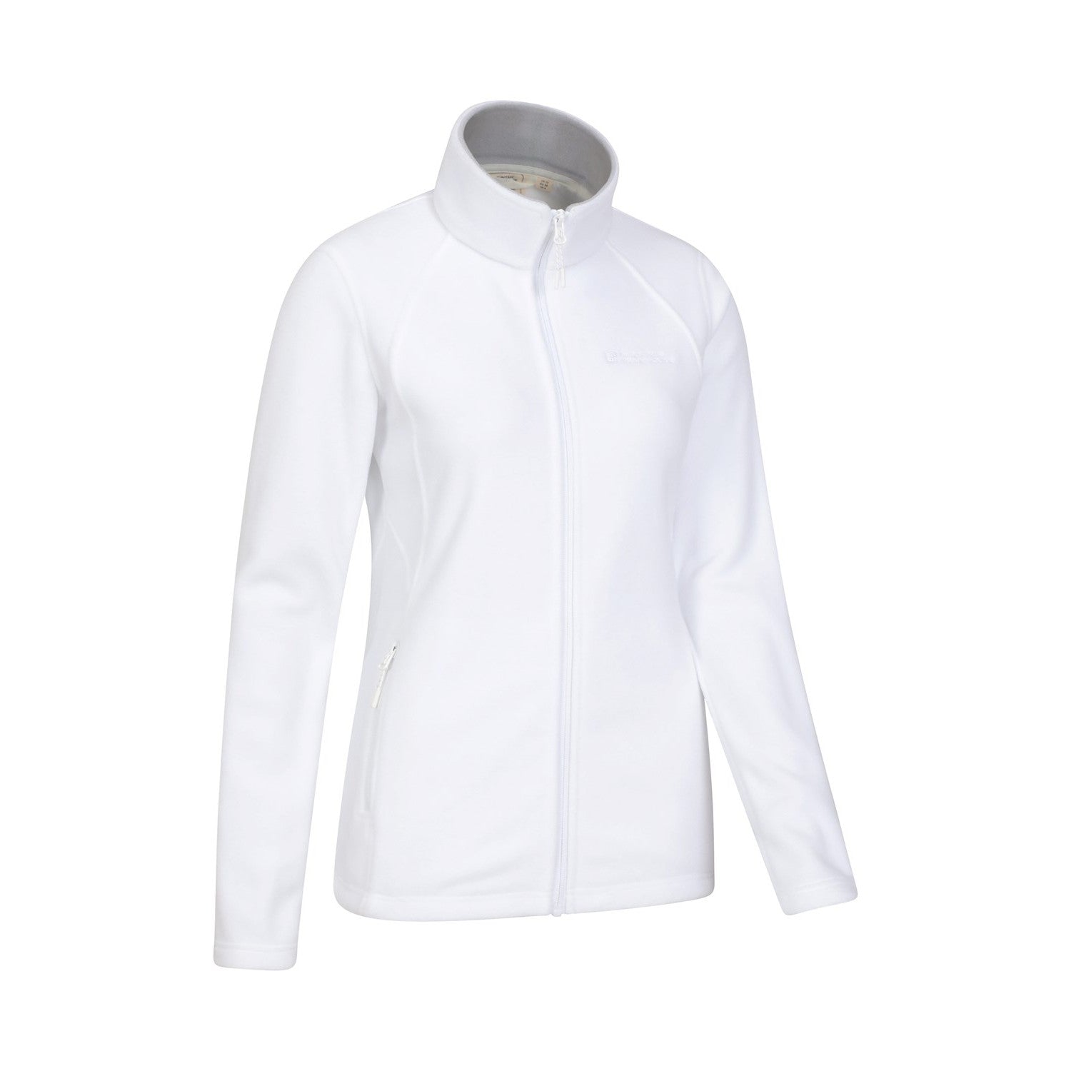 White - Side - Mountain Warehouse Womens-Ladies Sky Full Zip Fleece Jacket