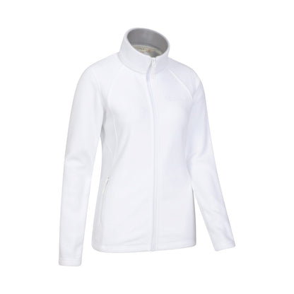 White - Side - Mountain Warehouse Womens-Ladies Sky Full Zip Fleece Jacket