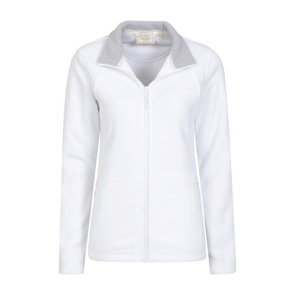 White - Lifestyle - Mountain Warehouse Womens-Ladies Sky Full Zip Fleece Jacket