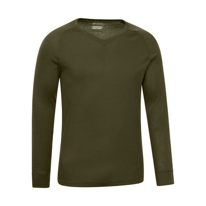 Khaki Green - Back - Mountain Warehouse Mens Talus V Neck Thermal Top